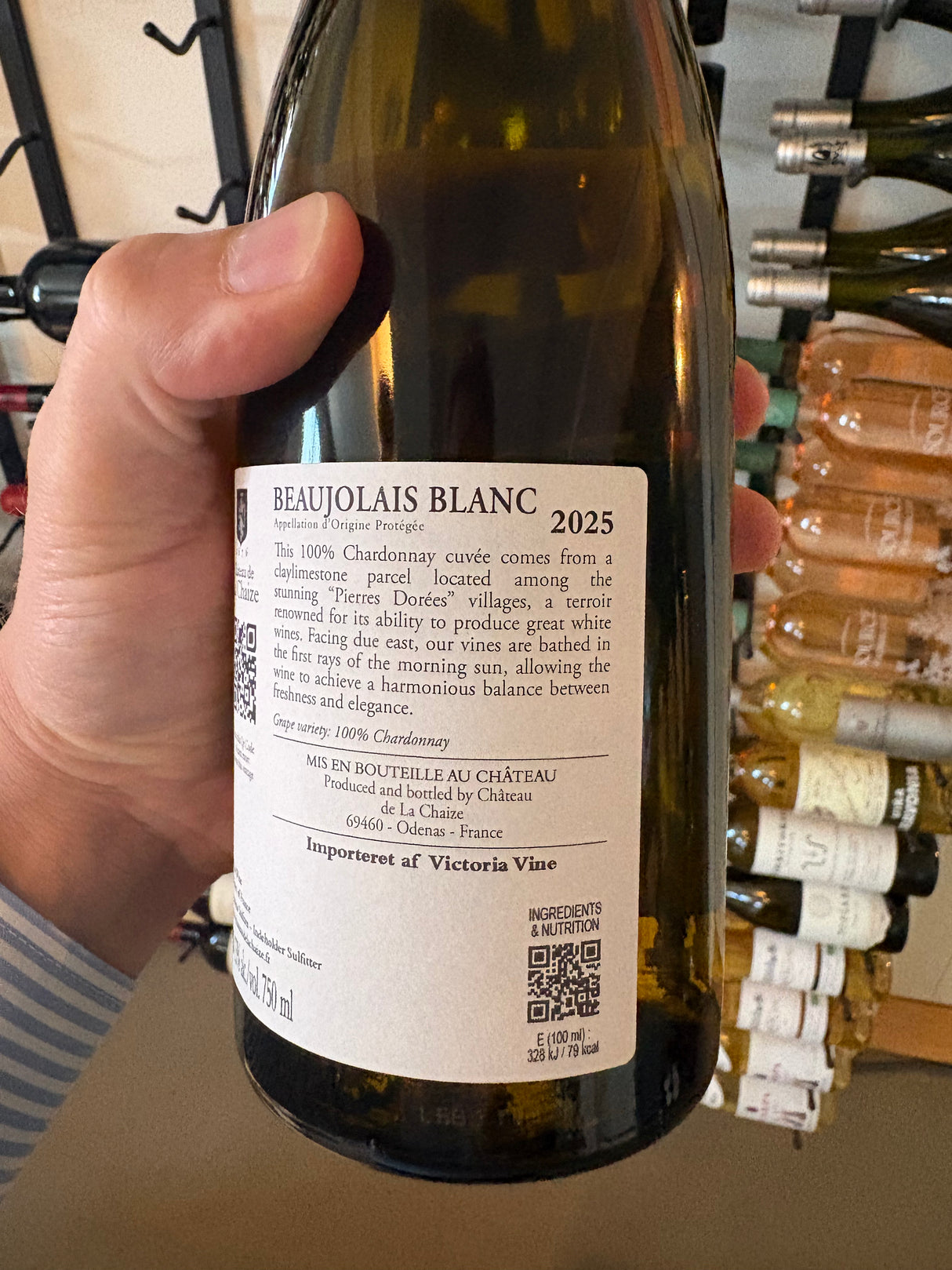 Beaujolais BLANC "L'aurore" Chardonnay 2025