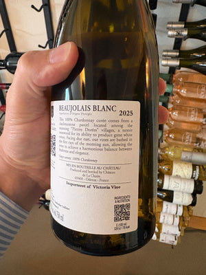 Beaujolais BLANC "L'aurore" Chardonnay 2025