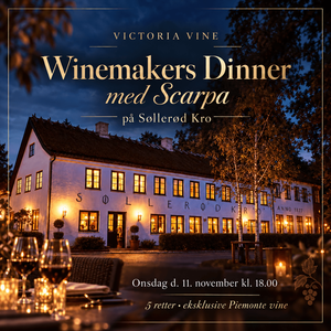 Winemakers dinner med Scarpa på Søllerød Kro onsdag d. 11 november kl. 18.00